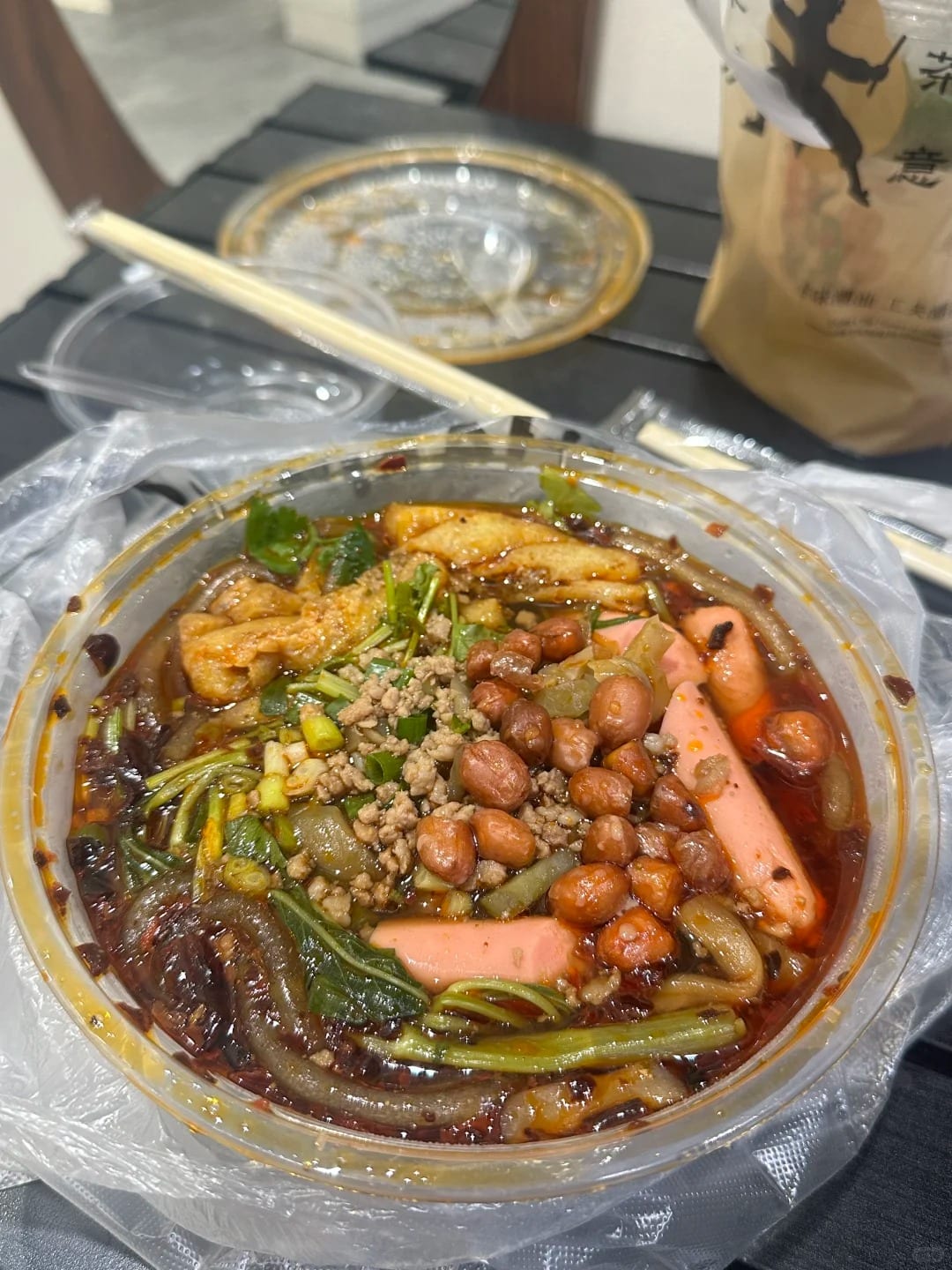 Sour and Spicy Glass Noodles, Source: @昕情好