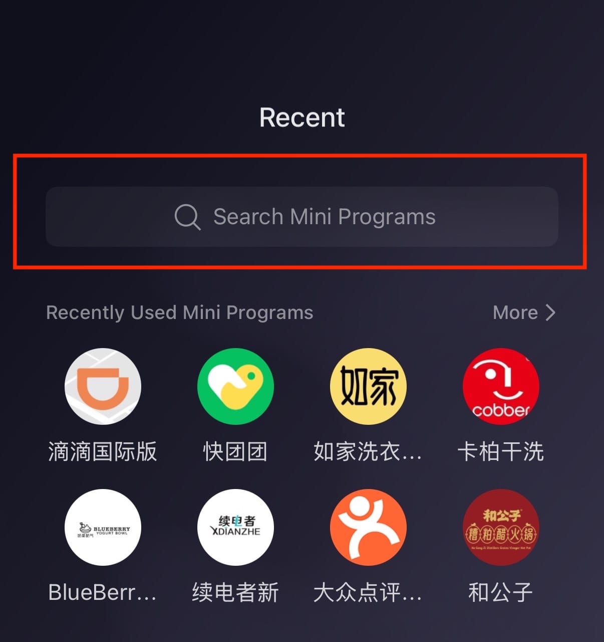 WeChat Mini Program Entry