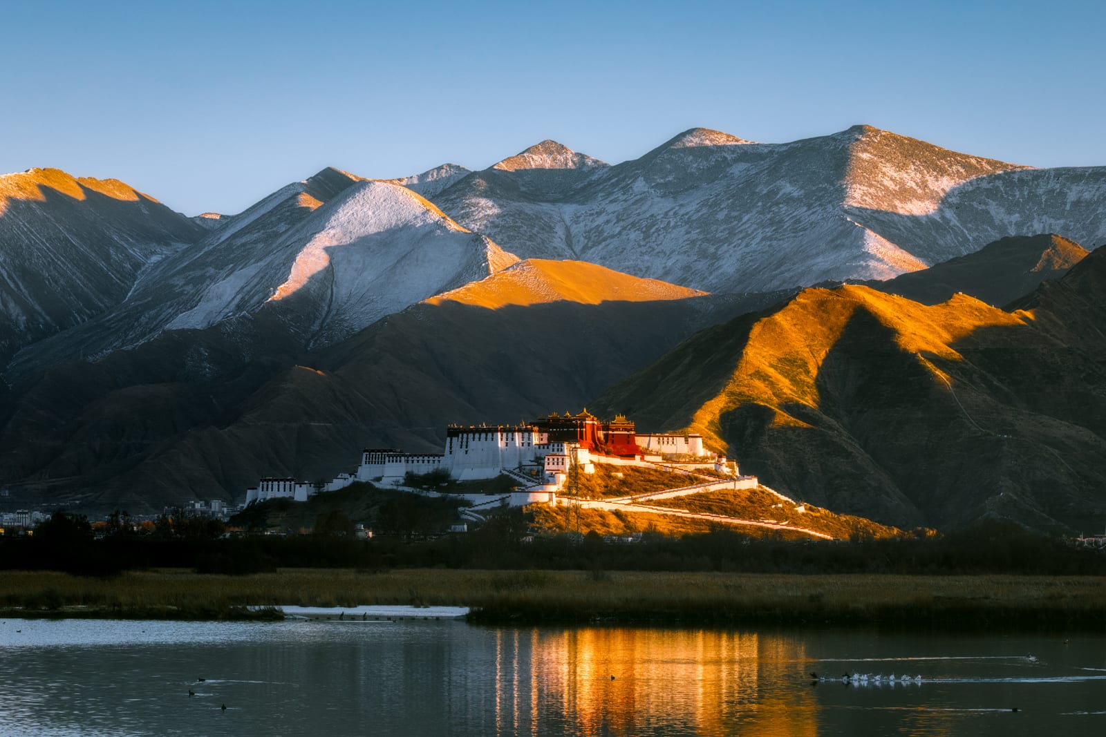 Sunset View Of The Potala Palace — Charms of Yunnan & Tibet: Highland Landscapes & Cultural Wonders