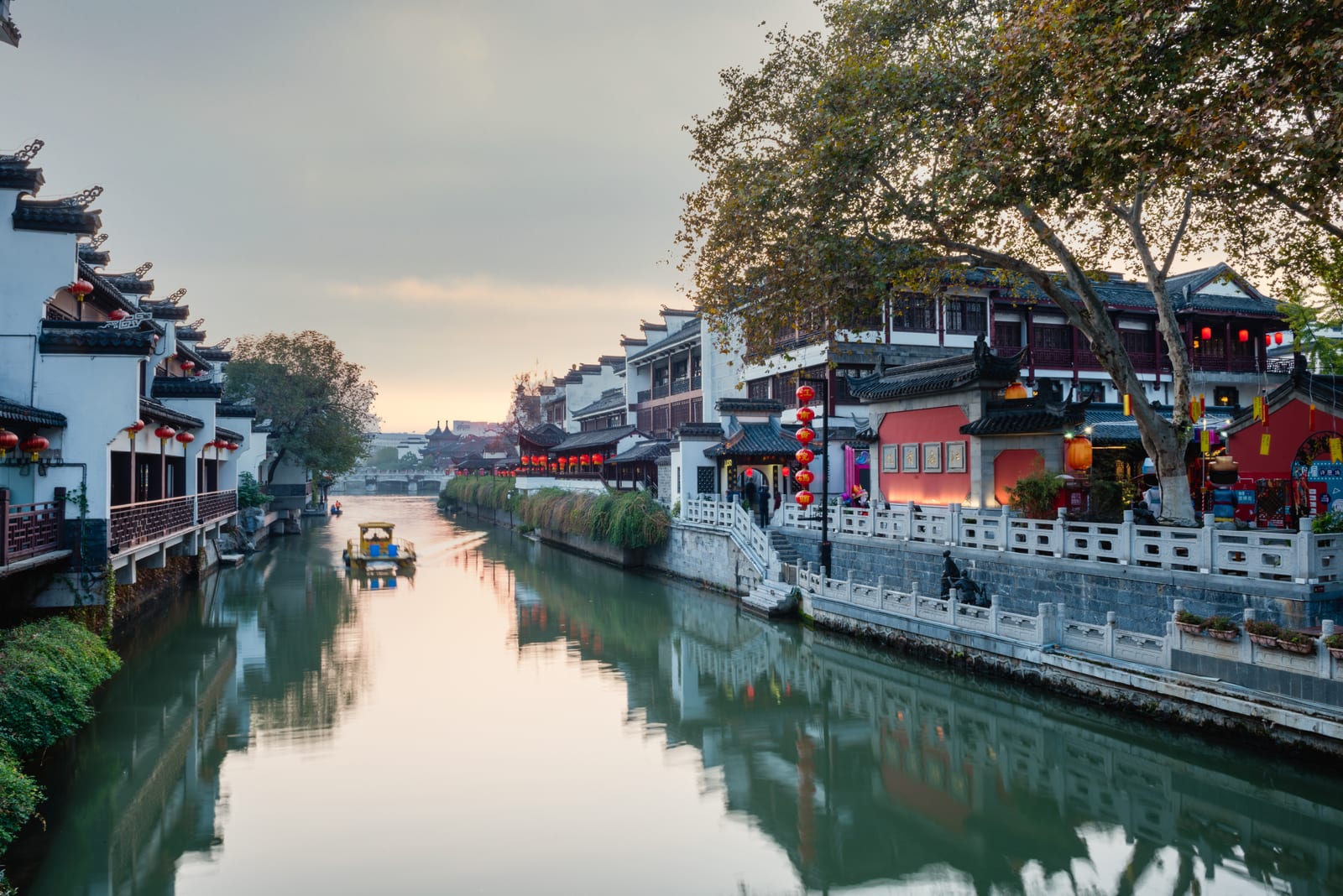 Qinhuai River — 7-Day Shanghai, Suzhou & Nanjing Tour: Classical Gardens and Jiangnan Heritage