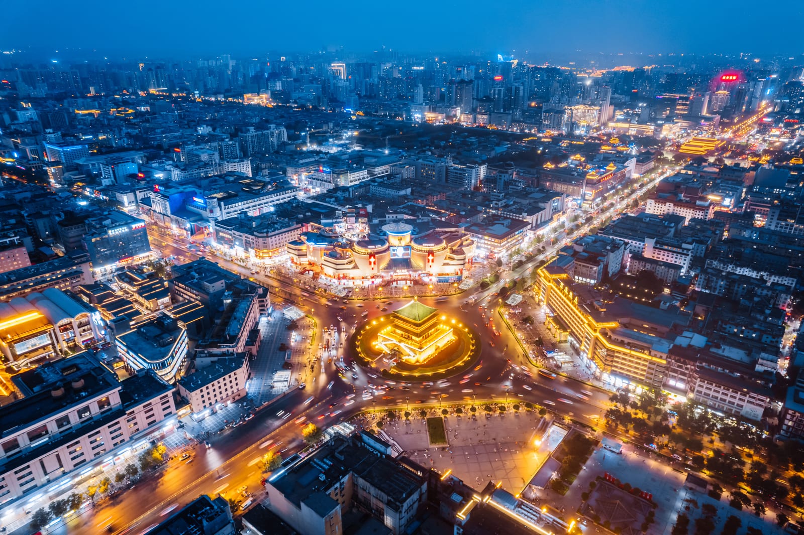 Xian City View — Silk Road Odyssey: Journey Through Ancient Civilizations